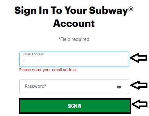 How to Sign in to Subway Partners Portal