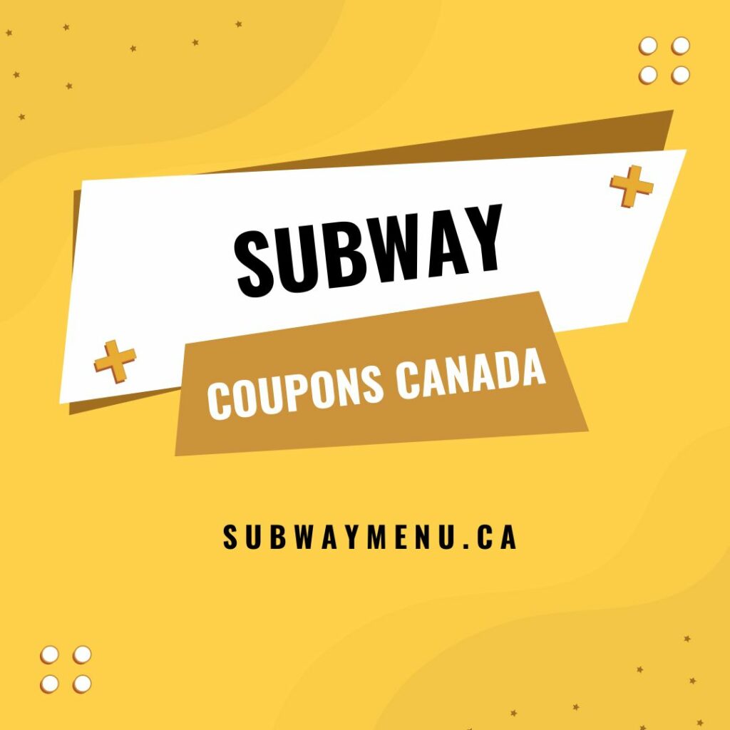 Subway Coupons Canada